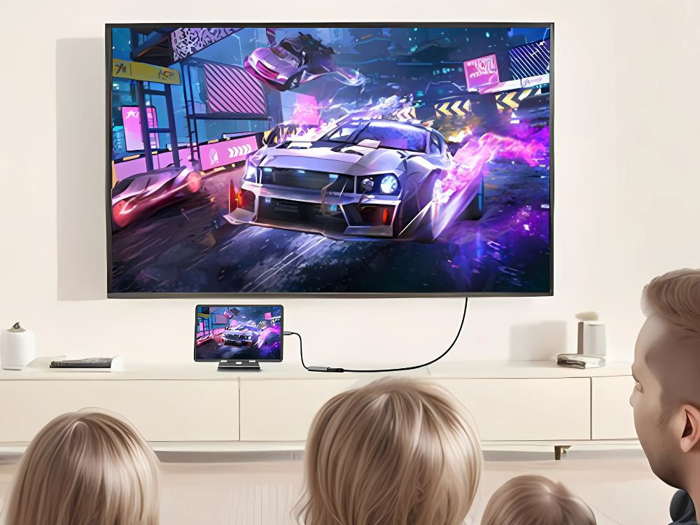 USB-C uz HDMI 4k 60hz 18cm USB 3.1-C klēpjdatora adaptera kabelis Transapter