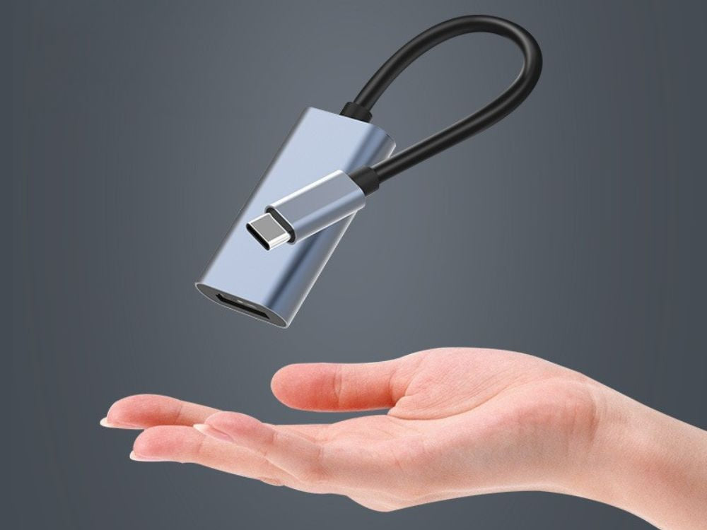 USB-C uz HDMI 4k 60hz 18cm USB 3.1-C klēpjdatora adaptera kabelis Transapter