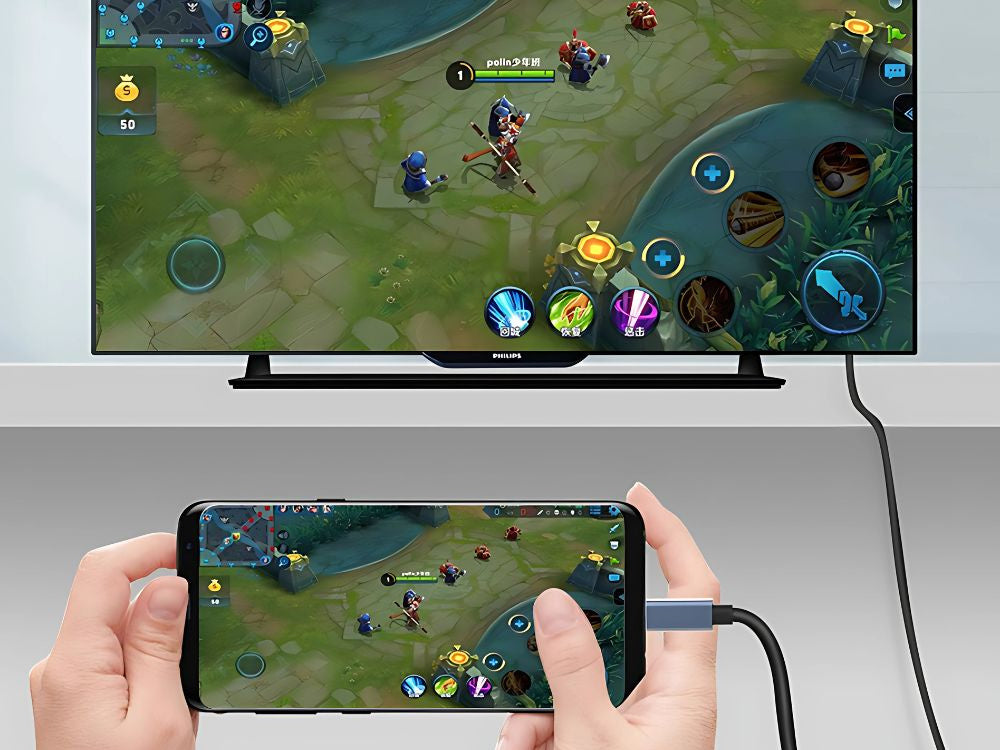 USB-C uz HDMI 4k 60hz 18cm USB 3.1-C klēpjdatora adaptera kabelis Transapter