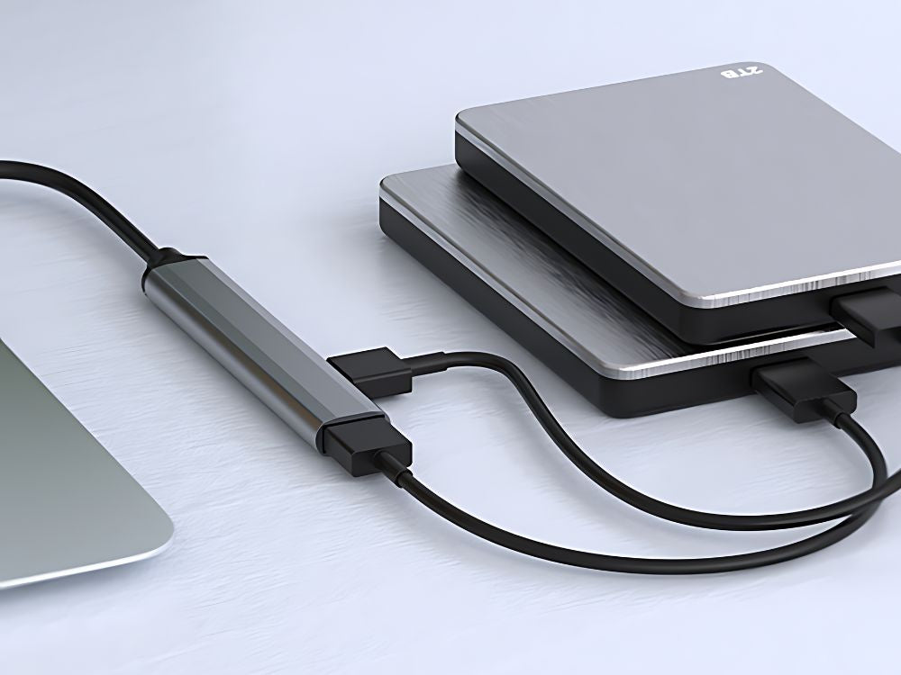 USB 3.0 5Gb/s sadalītāja centrmezgla adaptera stacija 4x USB 3.0 porti