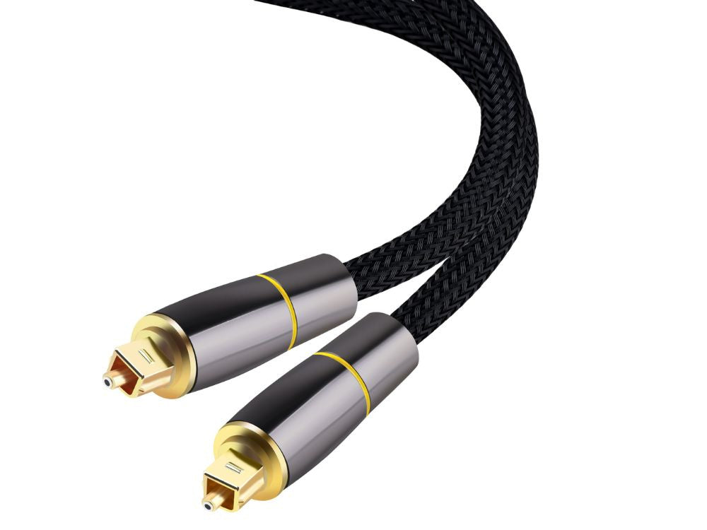 Optiskais kabelis 3m, pīts Toslink digitālais augstas kvalitātes apzeltīti spailes