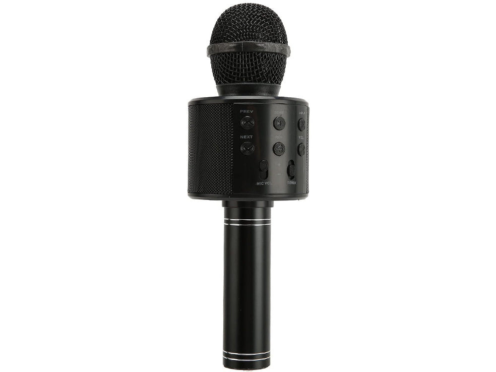 Bezvadu mikrofons Bluetooth karaoke skaļrunis apaļš ar korpusu, dažādi režīmi