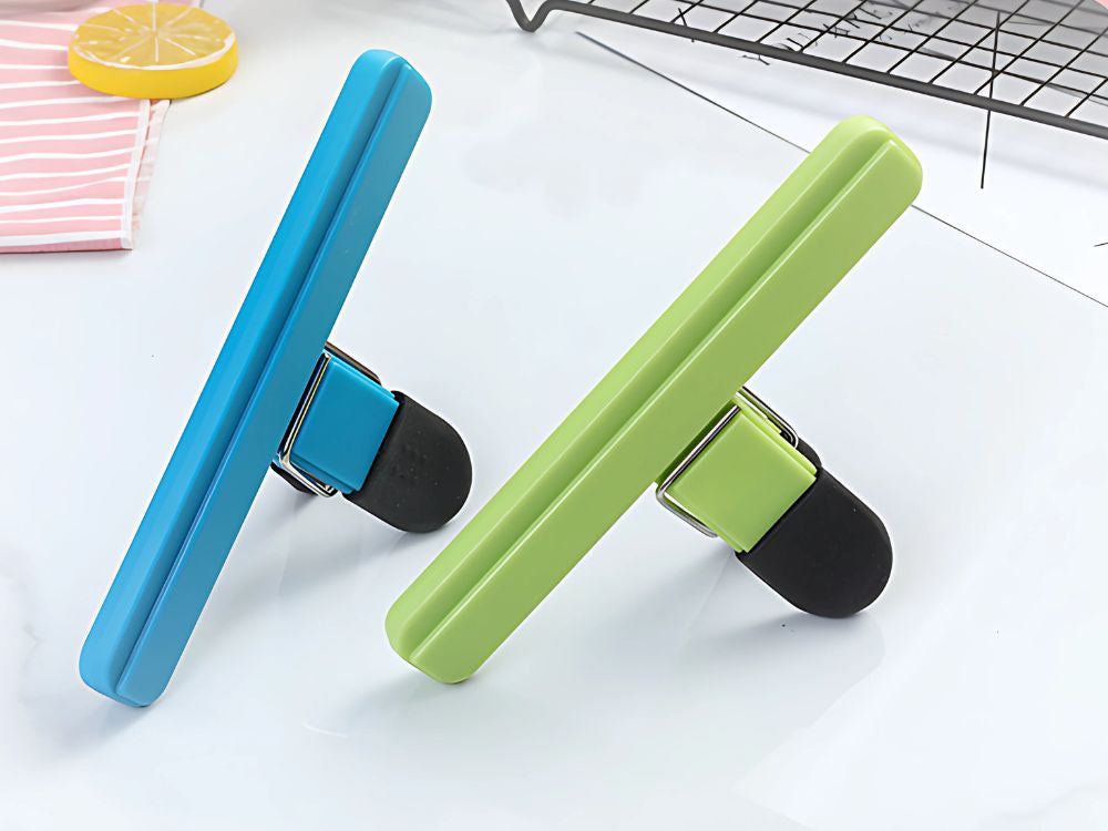 Pārtikas iepakojuma maisiņu skavu komplekts, 6 gab. krāsains