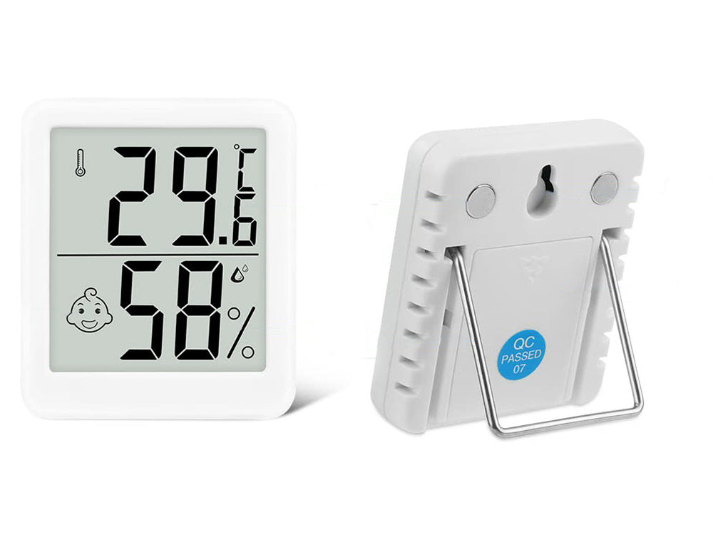 Digitālais termometrs ar mini laika staciju, istabas higrometrs, akumulatora magnēts