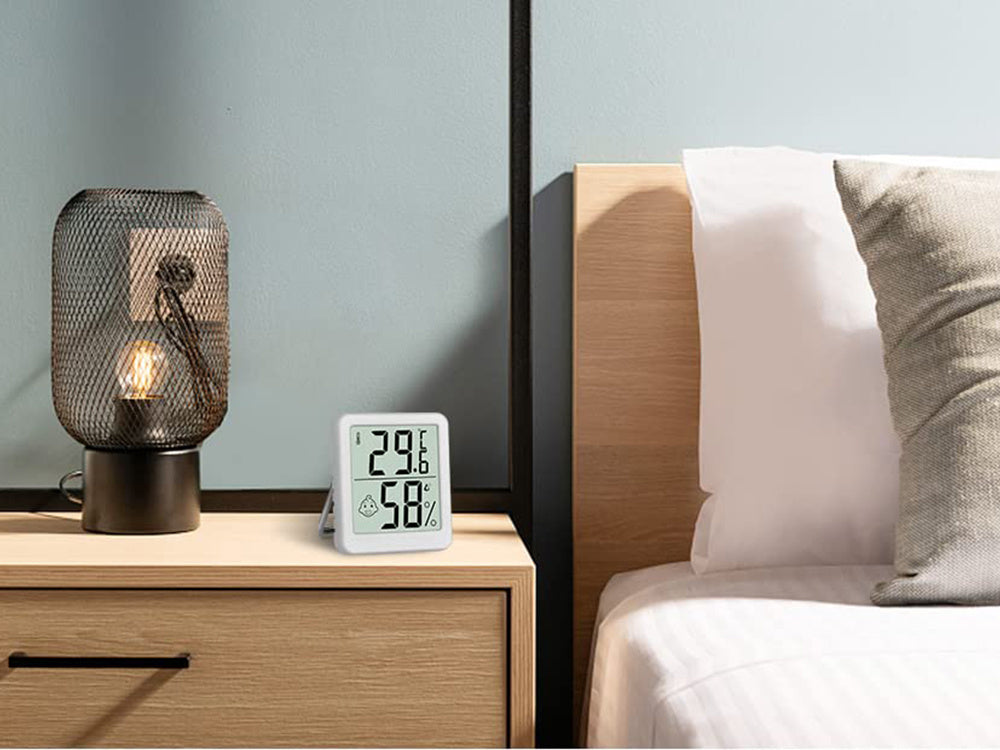 Digitālais termometrs ar mini laika staciju, istabas higrometrs, akumulatora magnēts