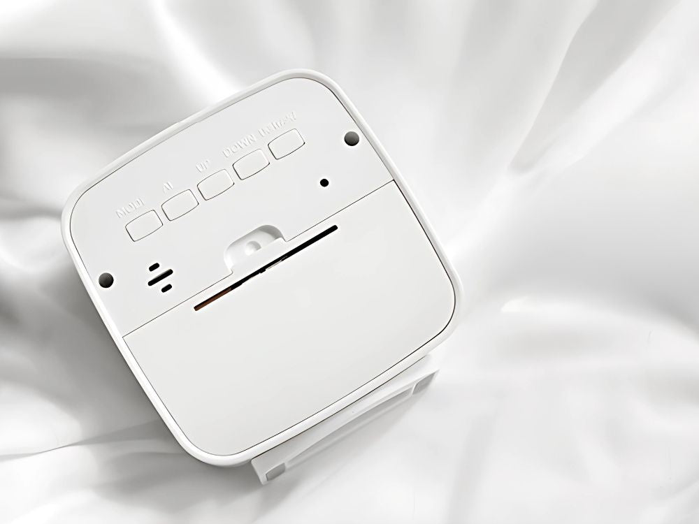 Modinātājs ar datumu un temperatūru, atlikšanas funkciju, LCD mitrums gaisā