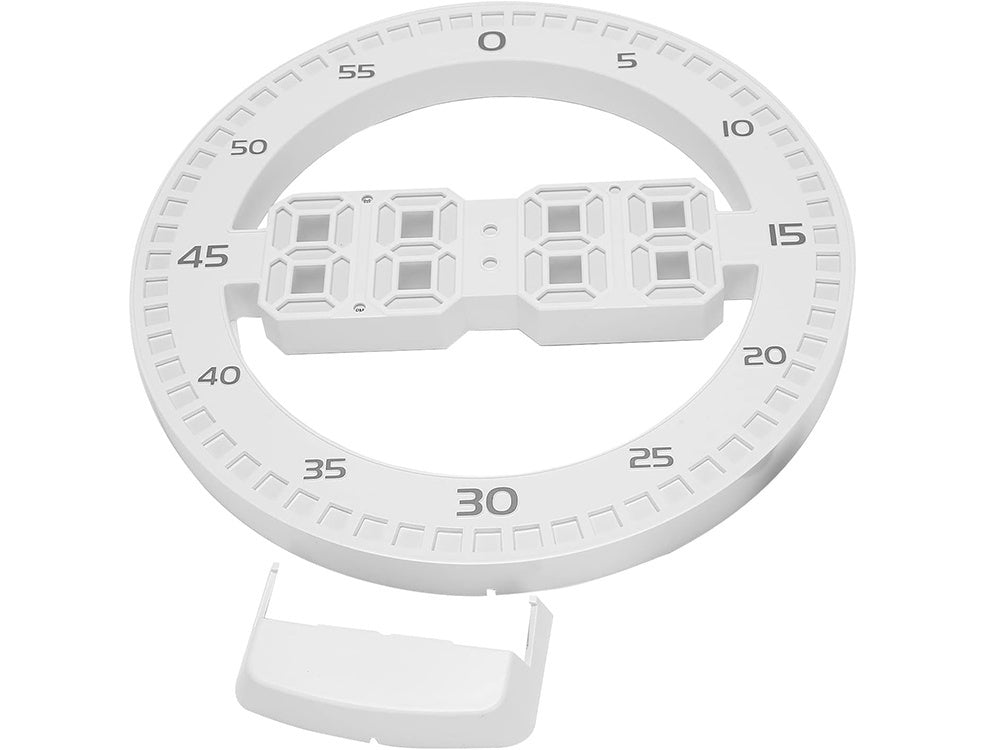 Modinātājpulkstenis ar vadītu elektronisku termometru un modinātāja fona apgaismojuma termometru