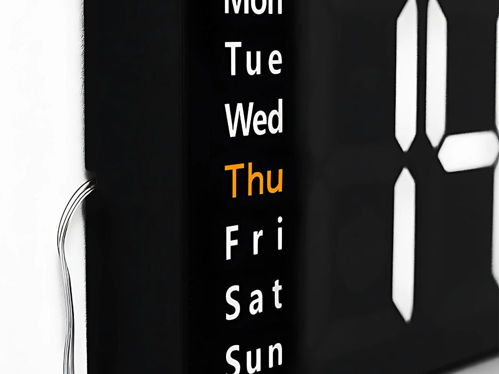 Elektroniskais pulkstenis digitālais LED kulons datuma temperatūras modinātājpulkstenis dienas
