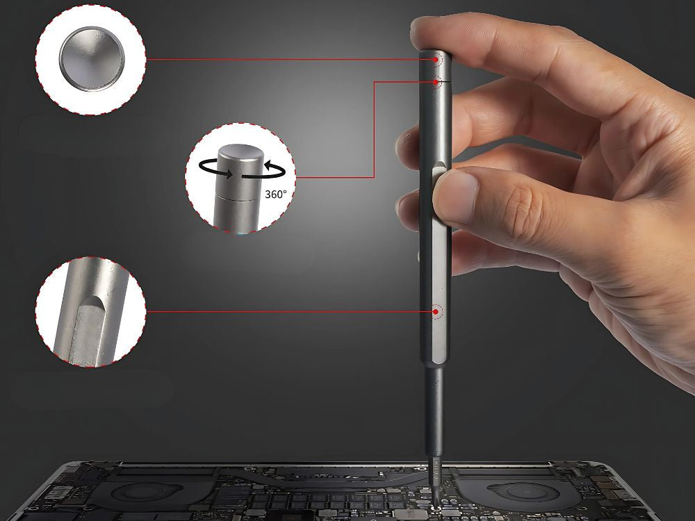 Precīzs skrūvgrieža uzgaļu komplekts ar magnētiskajiem uzgaļiem, 24 uzgaļi + koferis