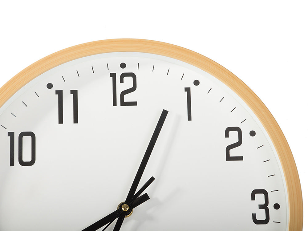 Sienas pulkstenis, liels, kluss, 30 cm, apaļš rādītājs, datums, temperatūra, sekundes