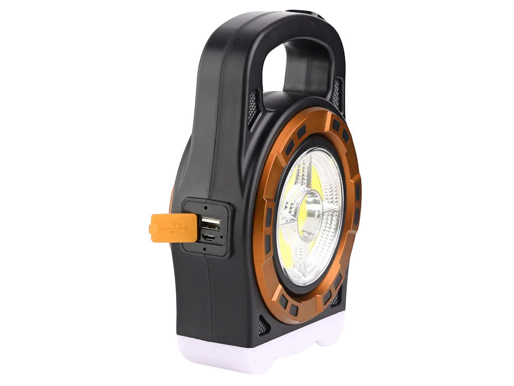 Pārnēsājams, uzlādējams saules lukturītis ar LED gaismas barošanas bloku, atstarotāja jaudu