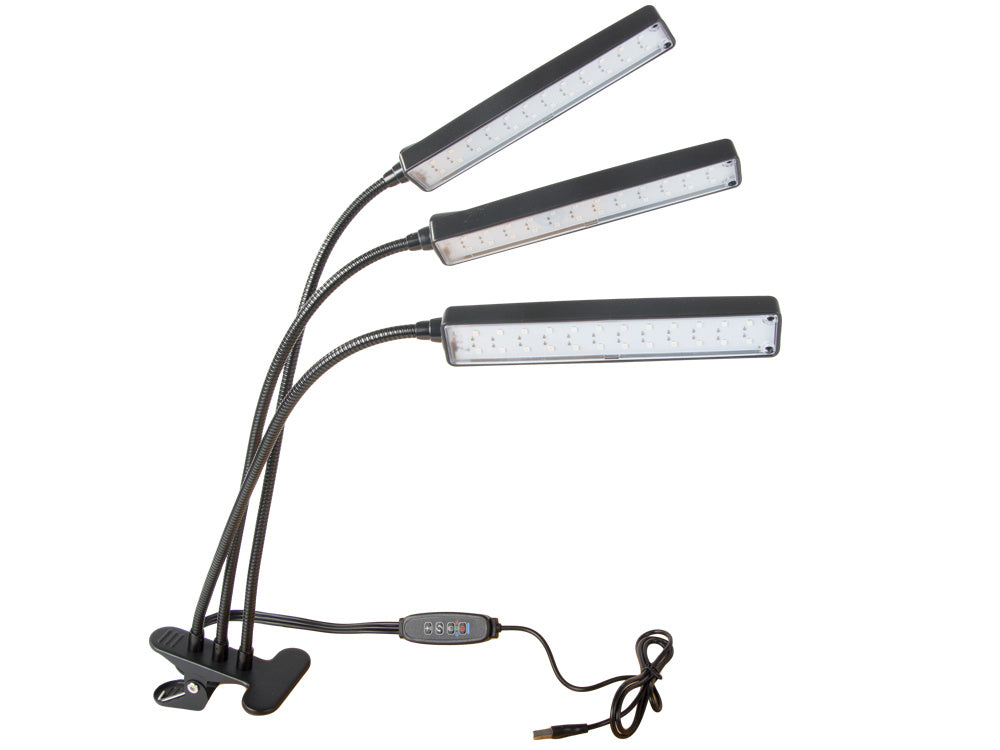 LED augu lampa USB audzēšanas panelis audzēšanas gaismas taimeris piestiprināms pie ziediem