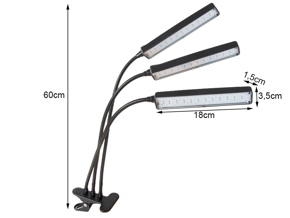 LED augu lampa USB audzēšanas panelis audzēšanas gaismas taimeris piestiprināms pie ziediem