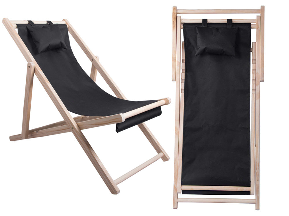 Koka atpūtas krēsls pludmales krēsliem saliekams dārza spilvens pludmales krēsls