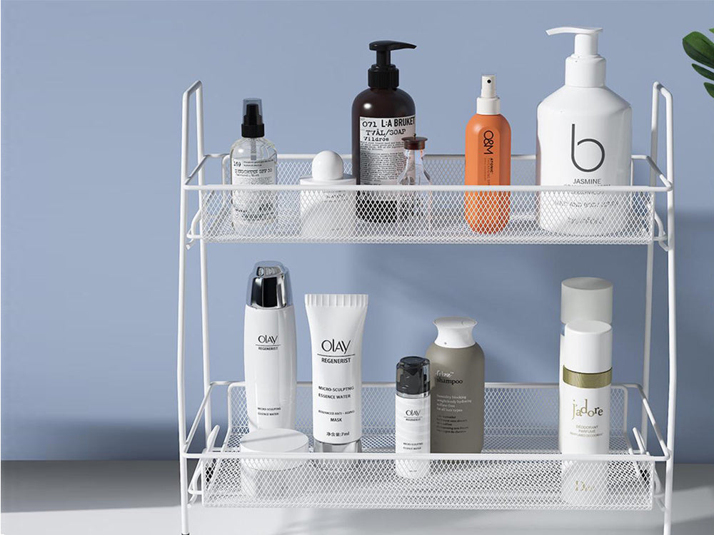 Virtuves plaukts, virtuves organizators, stāvošs divlīmeņu bēniņu garšvielu plaukts