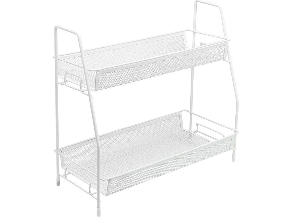 Virtuves plaukts, virtuves organizators, stāvošs divlīmeņu bēniņu garšvielu plaukts