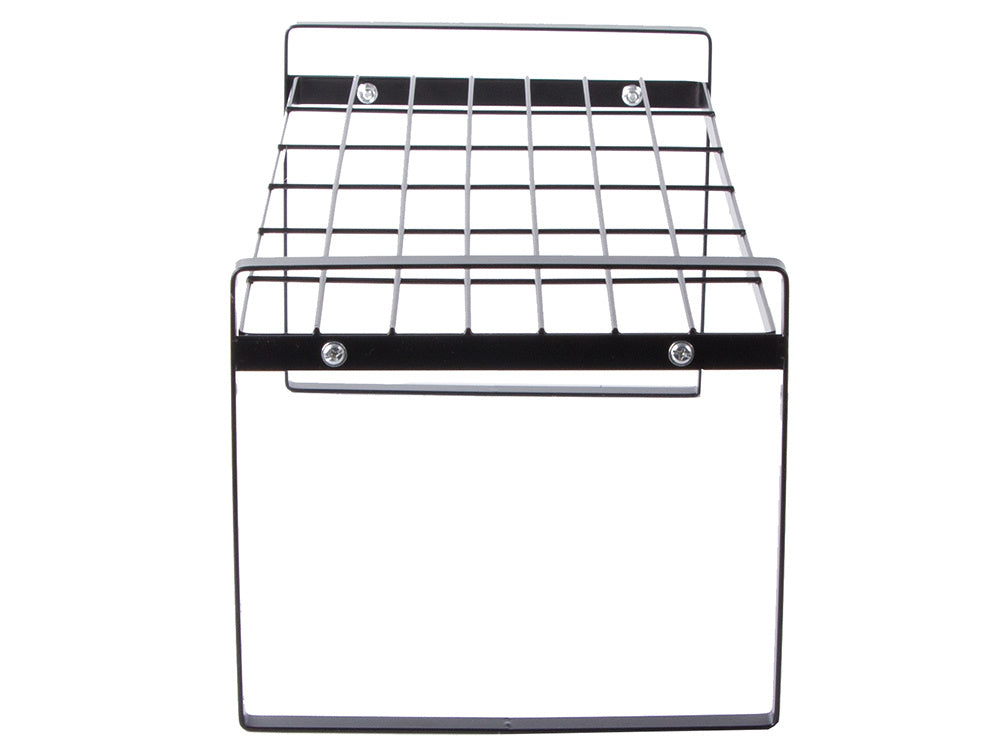 Metāla plaukts, vienlīmeņa virtuves organizatora statīvs, melns virtuvei