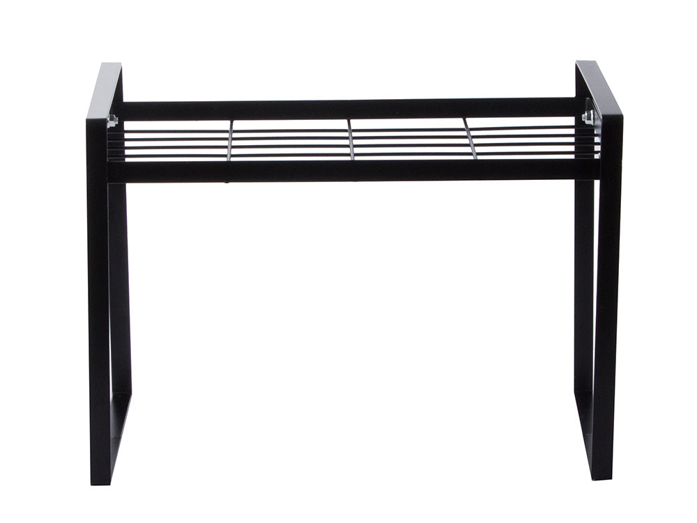 Vienlīmeņa metāla plaukts virtuves darba virsmai, virtuves organizatora bēniņu statīvs