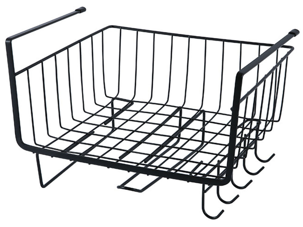 Metāla grozs zem skapīša virsmas ar 5 āķiem papīra turētājam