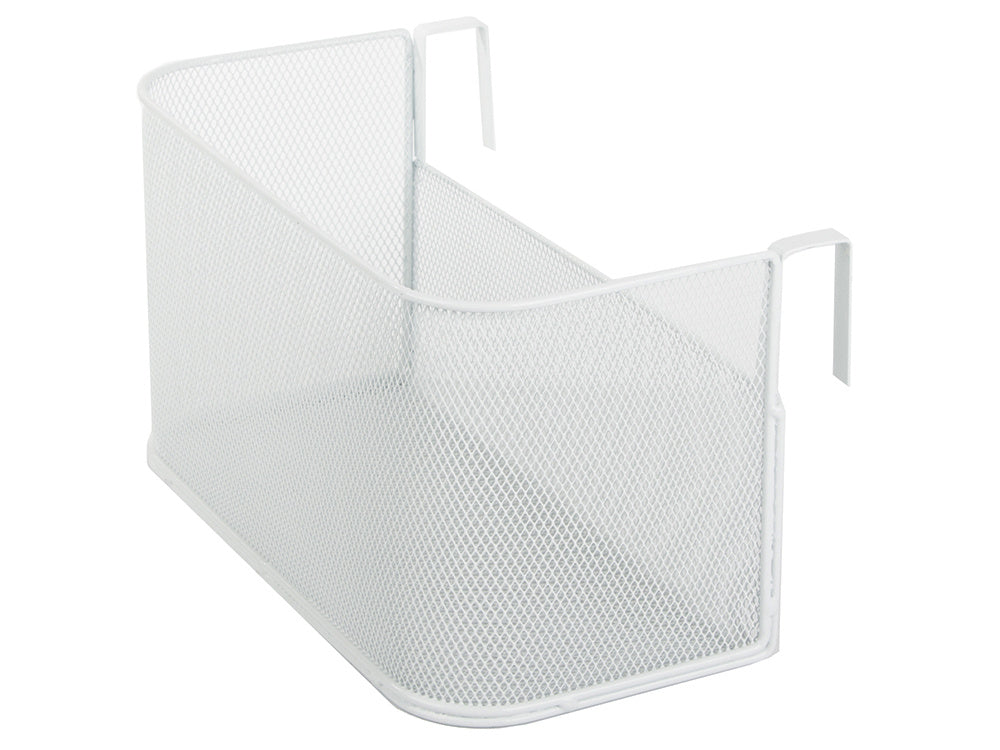 Metāla grozs, uz sliedes piestiprināms organizators, piekarināms grozs, virtuves plaukts