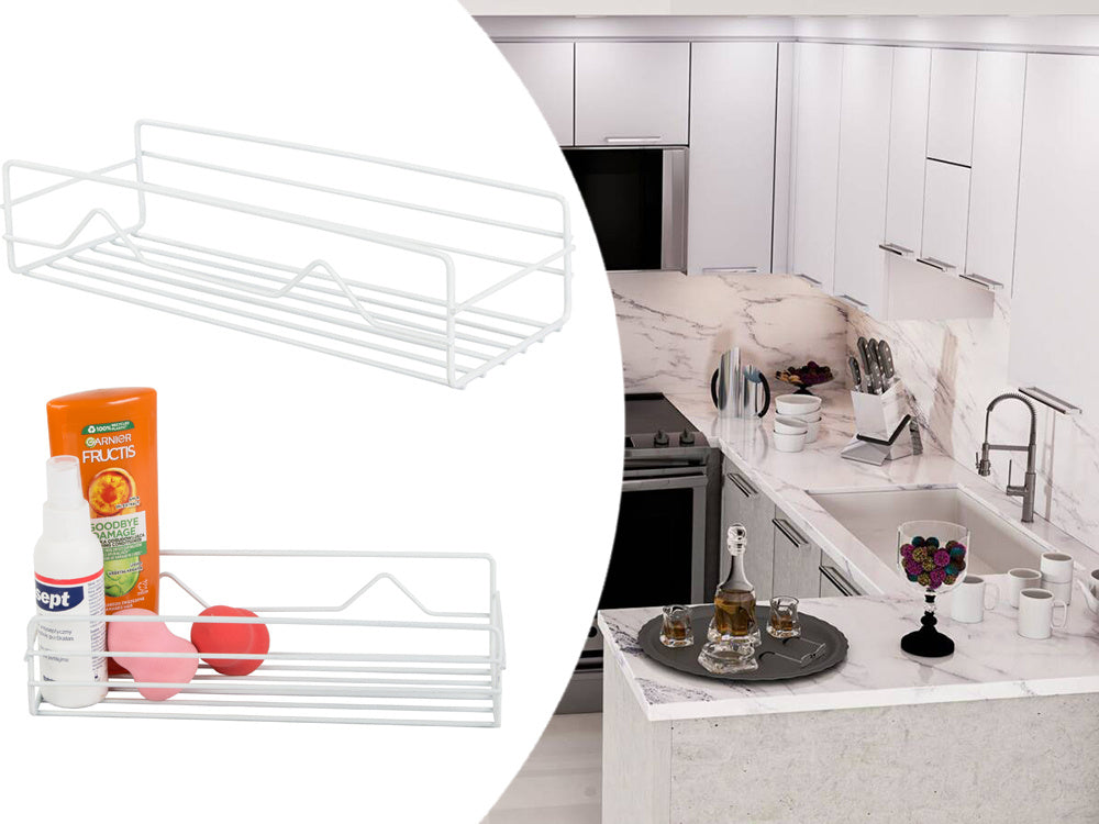 Bēniņu vannas istabas dušas plaukts piekarināms metāla plaukts