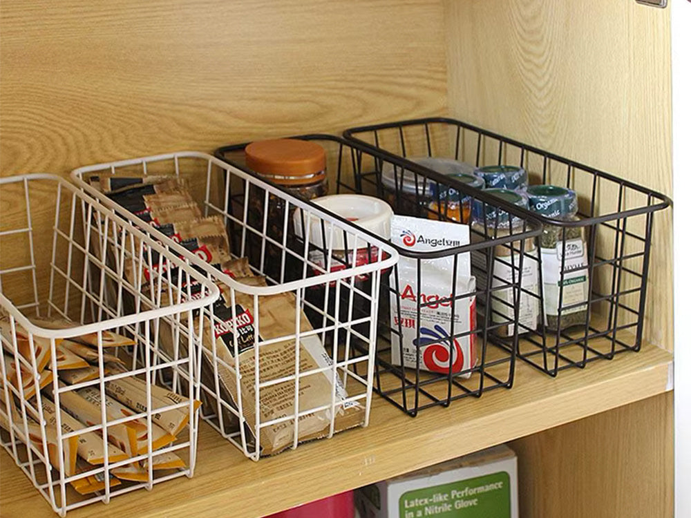 Metāla groza organizators, piekarināms plaukts, balts, stiprs