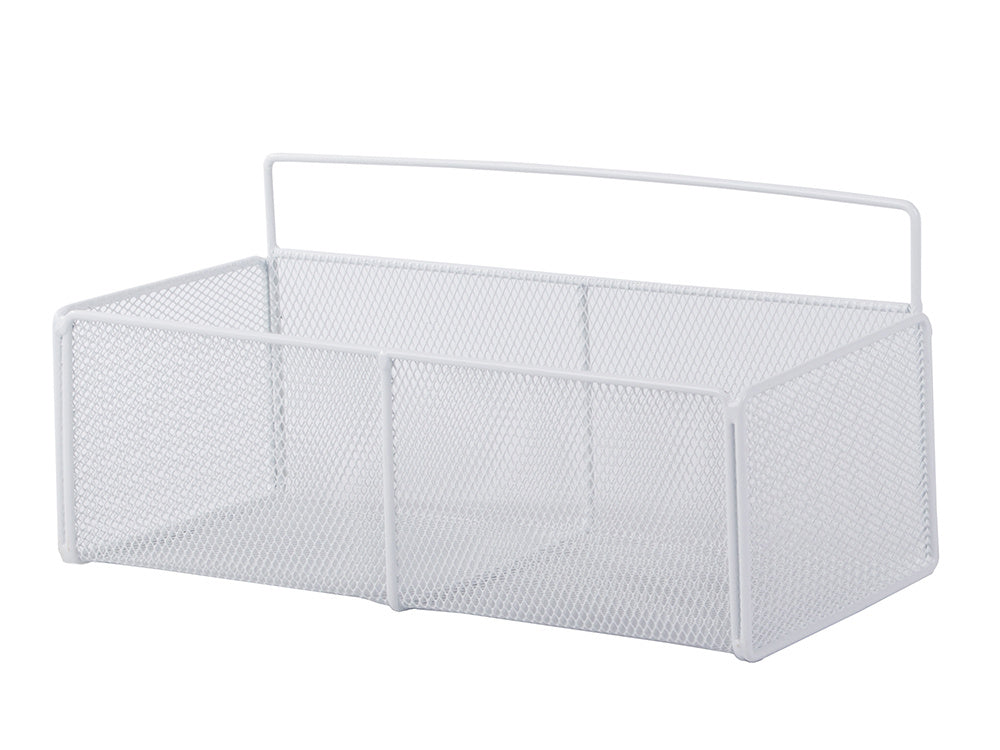 Piekarināms grozs, metāla organizators, piekarināms plaukts virtuvei, balts