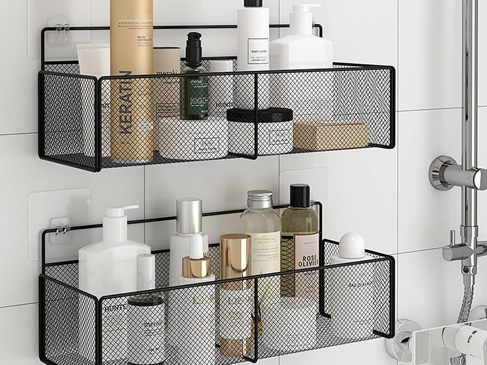 Piekarināms grozs, metāla organizators, piekarināms plaukts virtuvei, melns