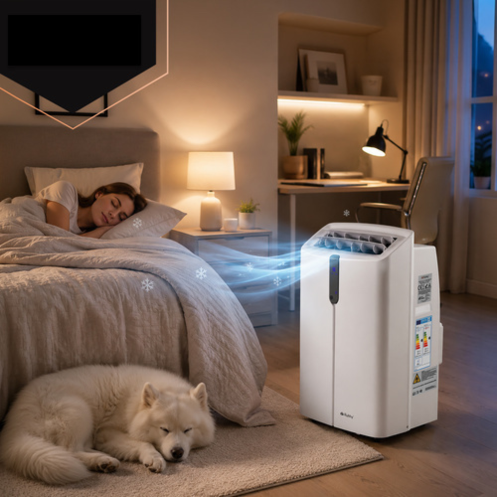 Mobilais kondicionieris 12000 BTU 3.5kW WiFi  4-in-1 ar apsildi un sausināšanu