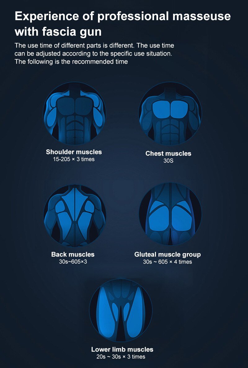 Kompakta masāžas trieciena pistole, muskuļu masieris ar 4 uzgaļiem bezvadu