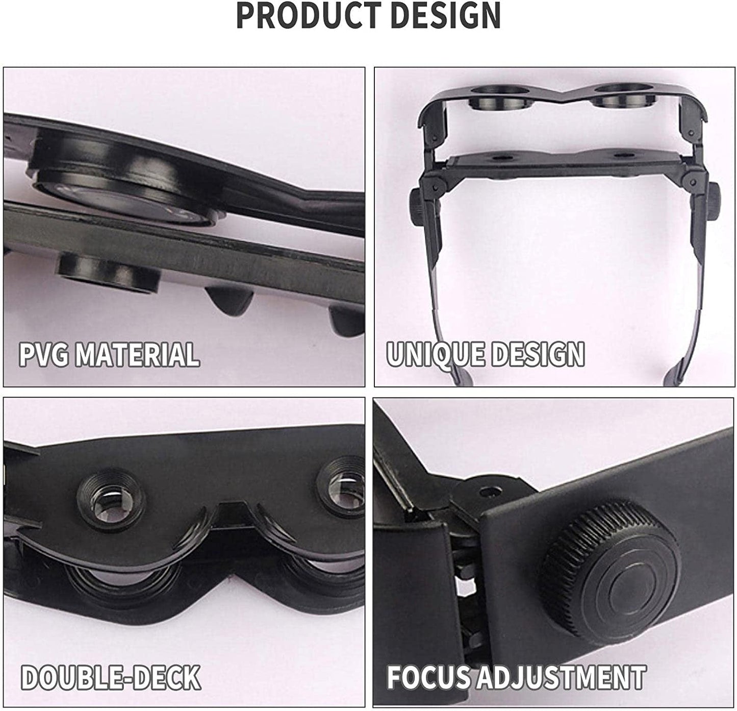 Brilles ar palielinošiem stiklim 4x palielināšana