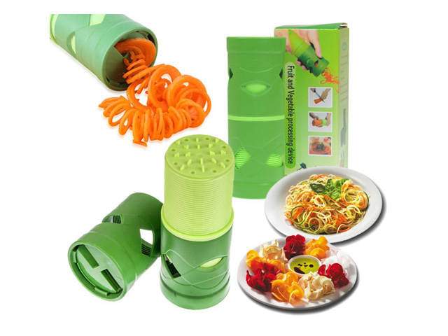 Divpusējais asināmais dārzeņiem un augļiem dekoratīvai griešanai