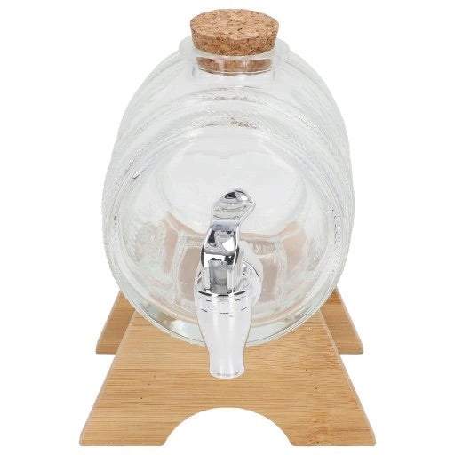 Stikla muca ar krānu 1L