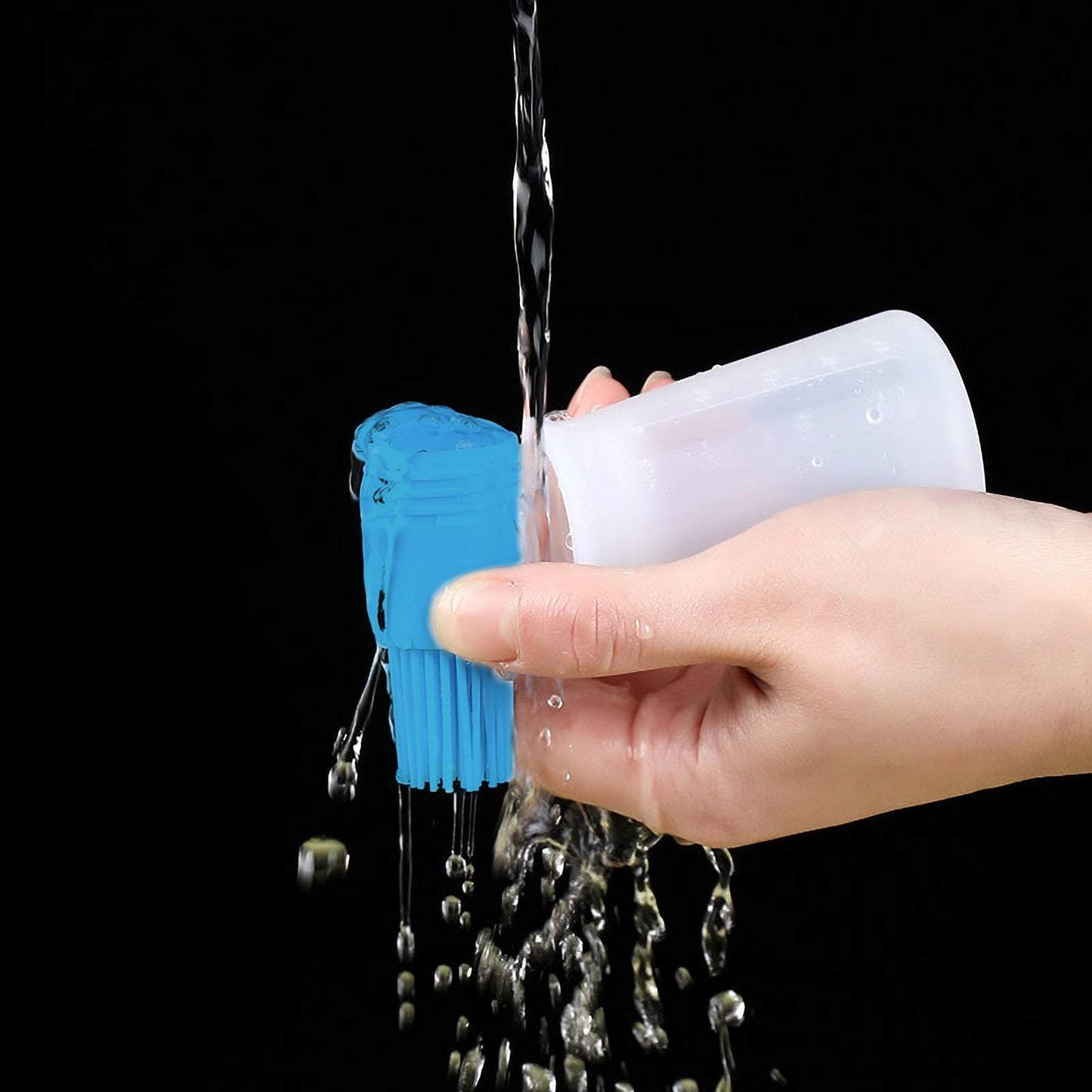 Silikona birstīte eļļas uzklājējs dozators dispenseris