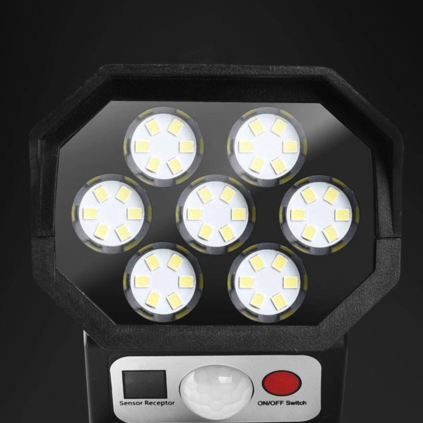 Āra lampa, viltus kamera ar saules paneli un tālvadības pulti