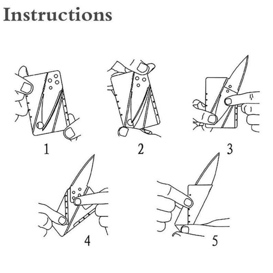 Izdzīvošanas vizītkarte - salokams nazis
