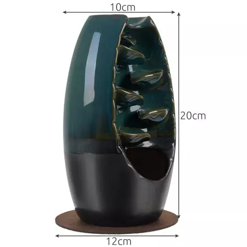 Keramikas svečturis - ūdenskritums