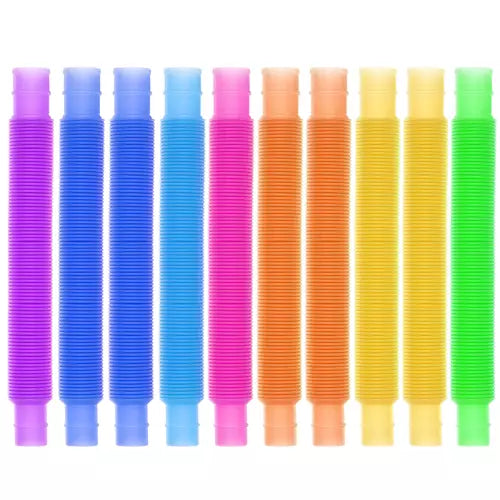 Rotaļlieta saliekama sensorās caurules - 10 gab