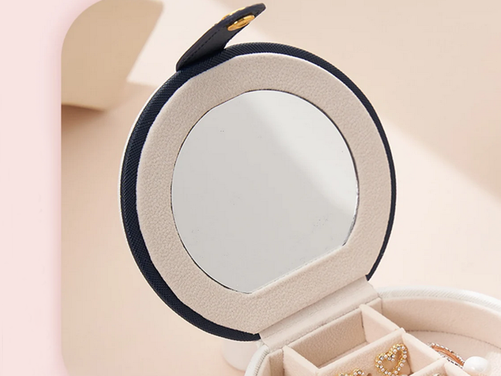 Juvelierizstrādājumu organizators, apaļš, 2 stāvi