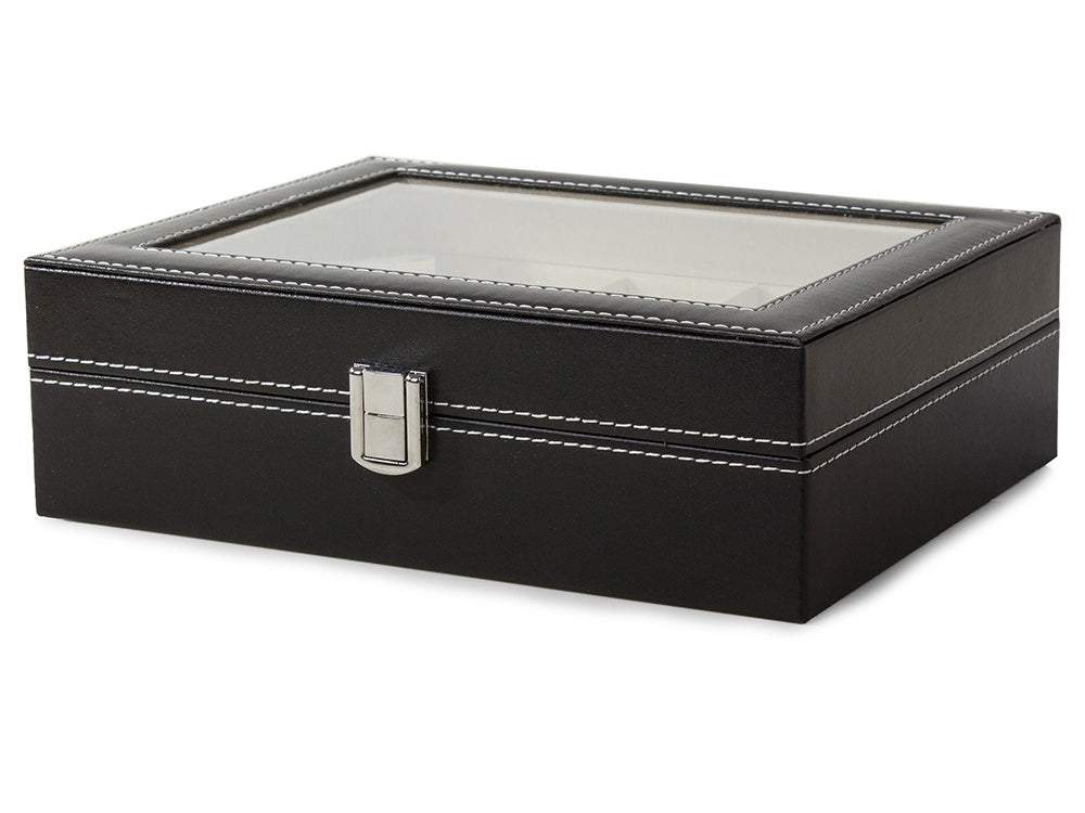 Pulksteņu organizators - kaste 10 pulksteņiem