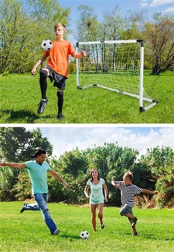 Futbola vārti + bumba + sūknis