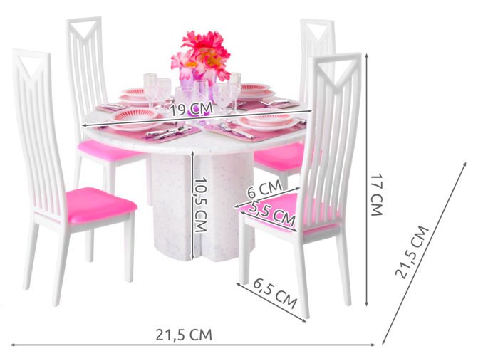 Mēbeļu komplekts lellēm