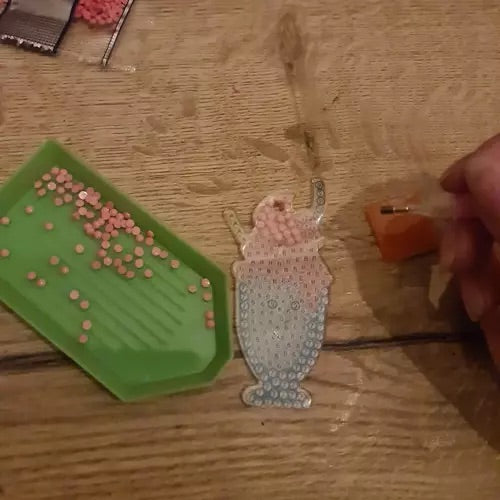 Dimantu mozaīka - atslēgu piekari