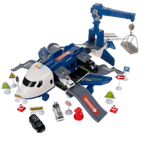 Policijas lidmašīna - autostāvvieta