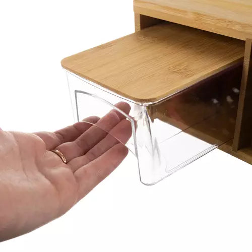 Bambusa griešanas dēlis ar konteineriem un rīvēm