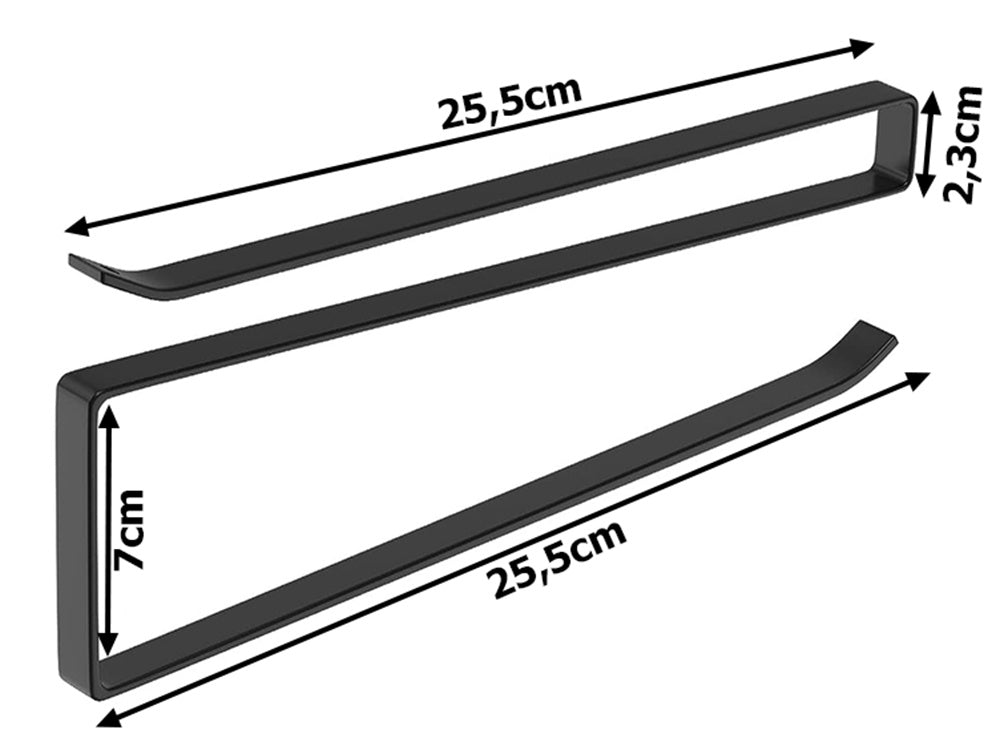 Virtuves papīra dvieļu turētājs, uzspraužams, metāla, loft, matēts
