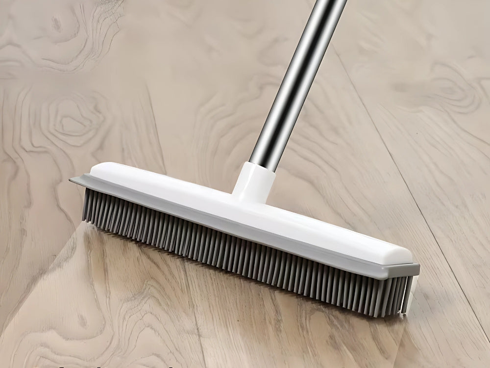 Silikona gumijas slota slaucīšanai ar metāla rokturi 120 cm