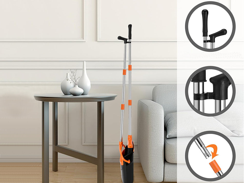 Slinka cilvēka slaucīšanas komplekts Swifter birste Mop tīrīšanas tīrītājs atkritumu liekšķere 2in1