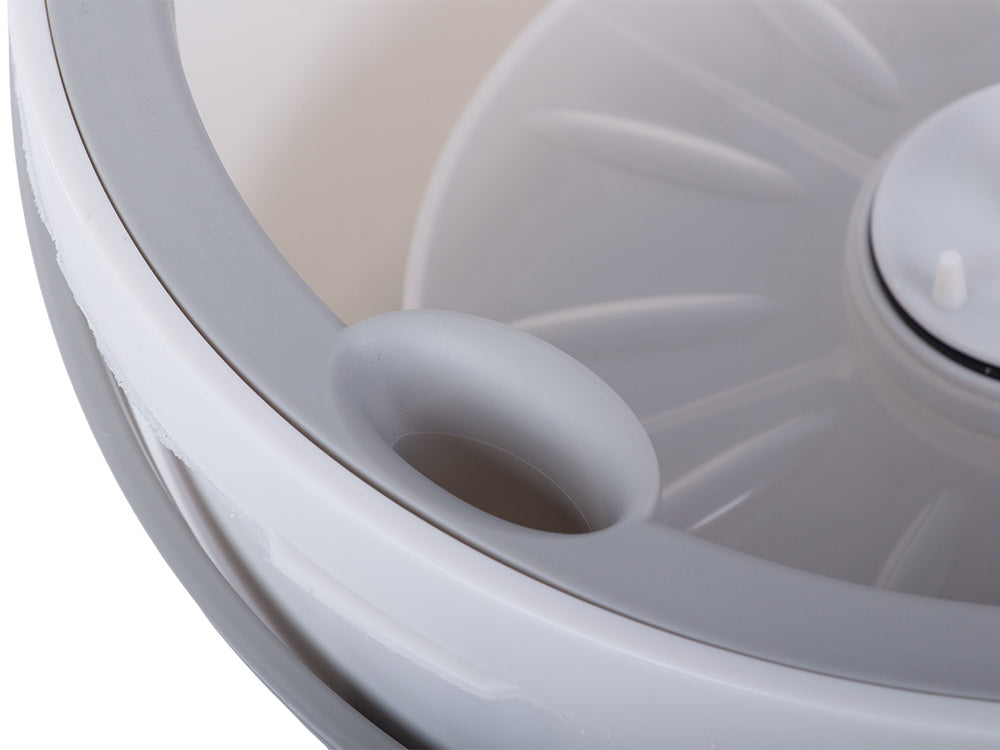 Rotācijas mops ar 360 grādu griešanās spainīti un 2 mikrošķiedras spilventiņiem