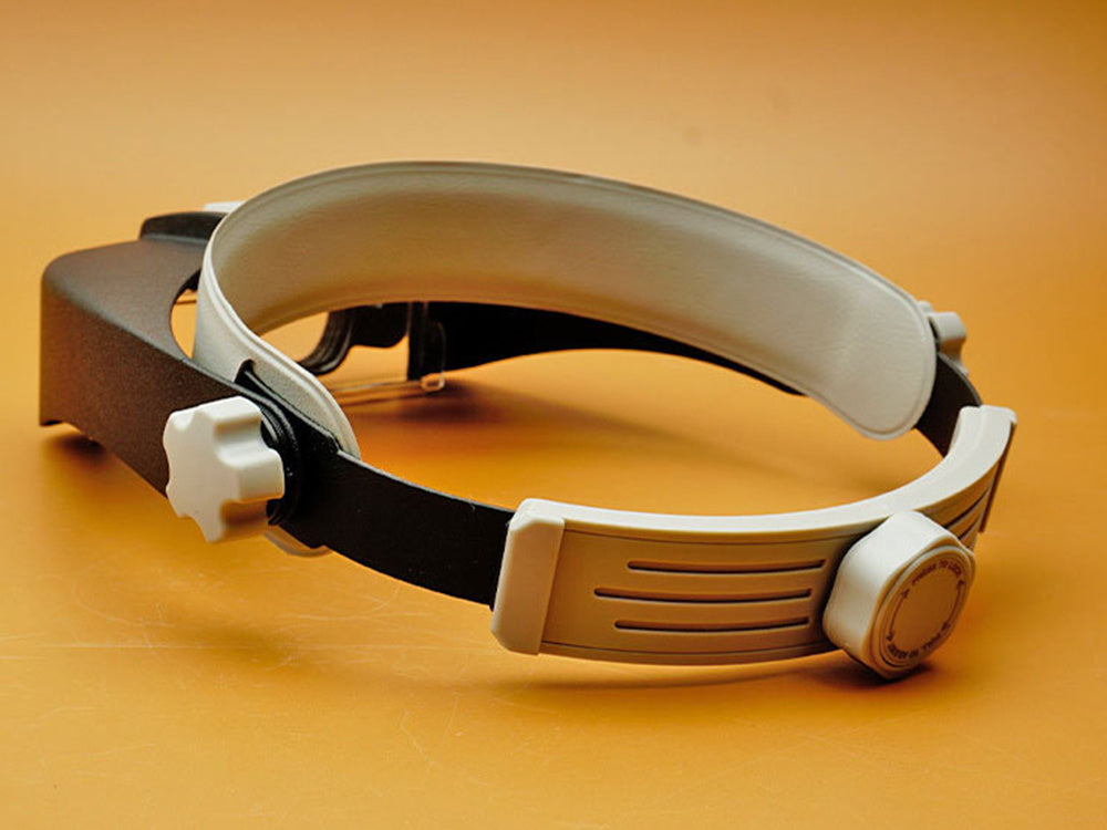 Priekšējais lukturis 2 LED precīzijas brilles 1,5x 17x